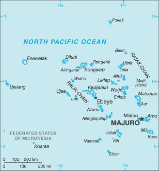 Marshall Islands map (World Factbook)