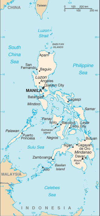 Philippines map (World Factbook) - Click Image to Close