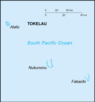 Tokelau map (World Factbook, modified) - Click Image to Close