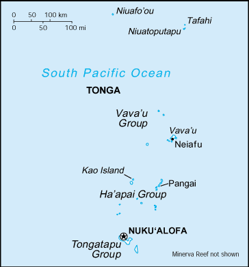 Tonga map (World Factbook, modified)
