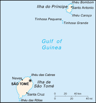 Sao Tome and Principe map (World Factbook)