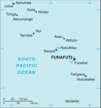 Tuvalu map (World Factbook) - Click Image to Close