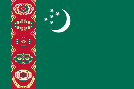 Turkmenistan flag - Click Image to Close