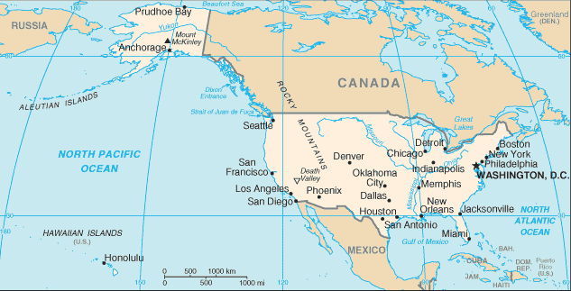 United States map (World Factbook)