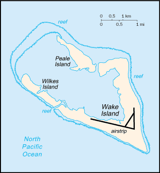 Wake Island map (World Factbook)
