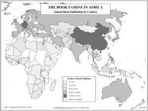 The Book Famine in Africa (BW) - Click Image to Close