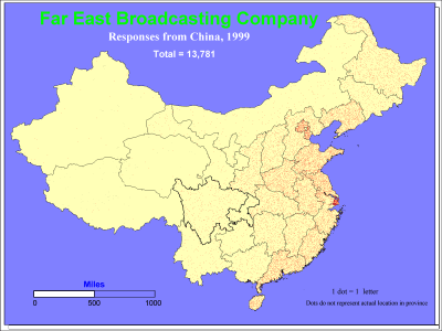 Far East Broadcasting Company - Responses from China, 1999