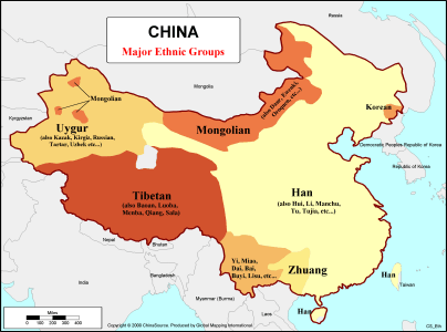 China - Major Ethnic Groups - Click Image to Close