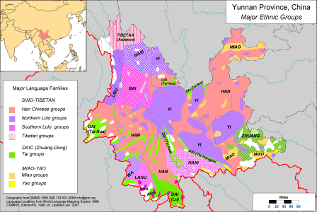Yunnan Province, China - Major Ethnic Groups