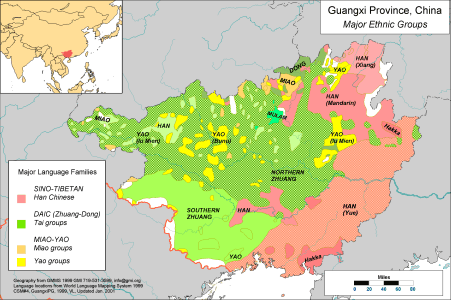 Guangxi Province, China - Major Ethnic Groups