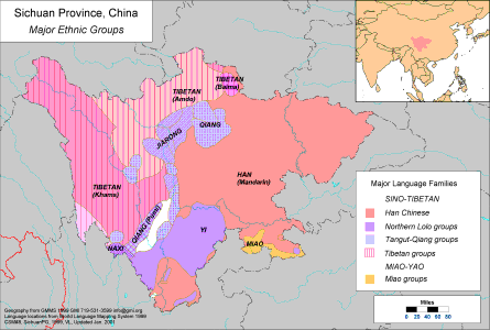 Sichuan Province, China - Major Ethnic Groups