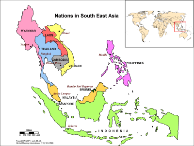 Nations in South East Asia
