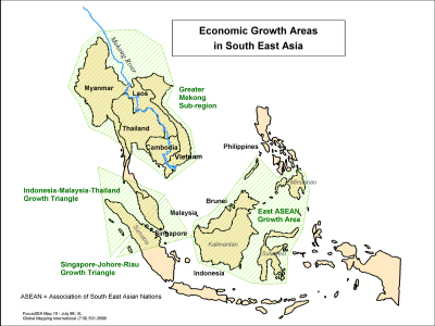 Economic Growth Areas in South East Asia