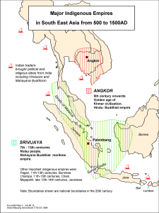 Major Indigenous Empires in South East Asia from 500 to 1500AD - Click Image to Close