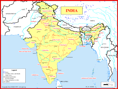Basemap of India