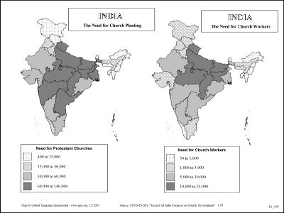 India - Need for Church Planting and Workers (BW)
