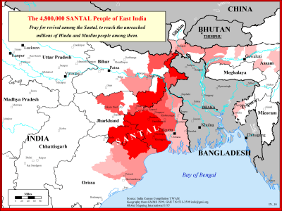 The 4,800,000 Santal People of East India