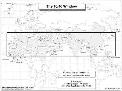 The 10/40 Window (BW)