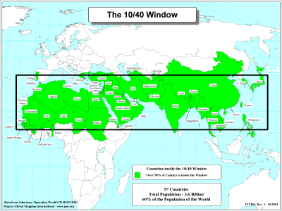 The 10/40 Window