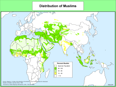 Distribution of Muslims