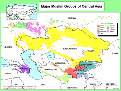 Major Muslim Groups of Central Asia - Click Image to Close