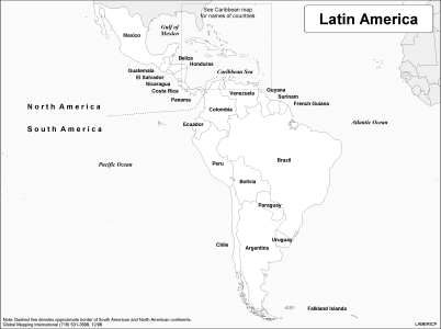 Latin America (BW)