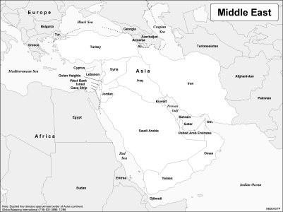 Middle East (BW) - Click Image to Close