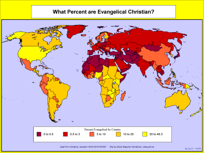 What Percent are Evangelical Christian?