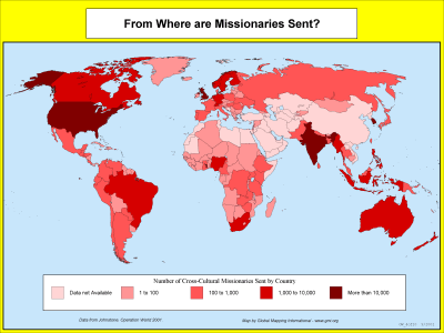 From Where are Missionaries Sent?