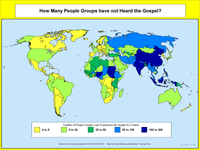 How many People Groups have not Heard the Gospel? - Click Image to Close