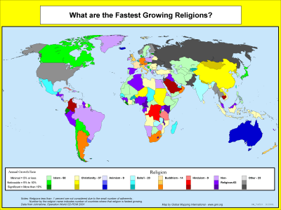 What are the Fastest Growing Religions? - Click Image to Close