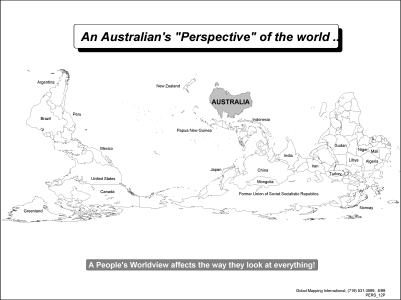 An Australian's "Perspective" of the World (BW)