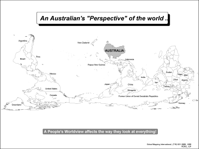 An Australian's "Perspective" of the World (BW) - Click Image to Close