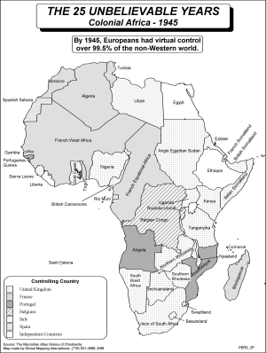 The 25 Unbelievable Years - Colonial Africa - 1945 (BW) - Click Image to Close