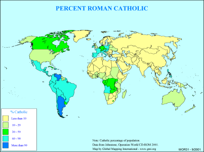 Percent Roman Catholic - Click Image to Close