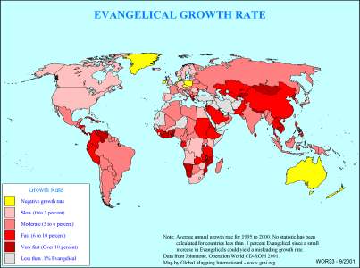 Evangelical Growth Rate
