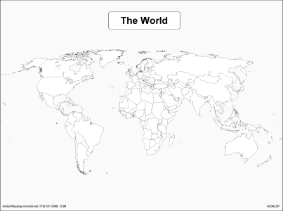 The World (BW) - Click Image to Close